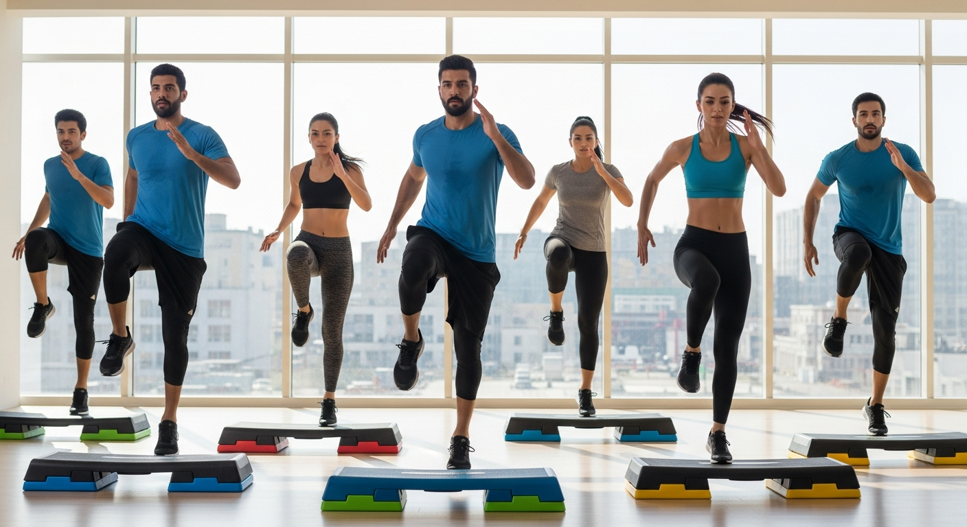 Занятия степ-аэробикой